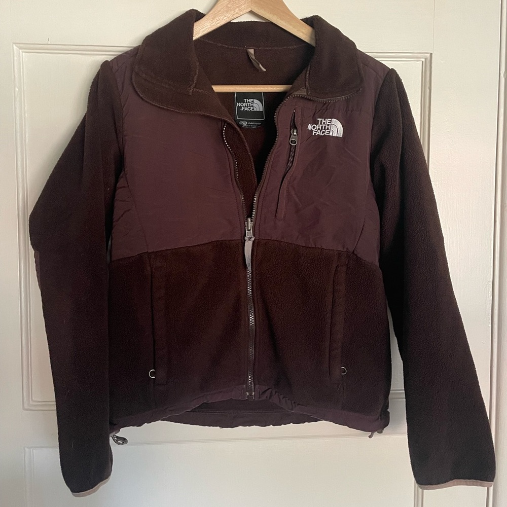 THE NORTH FACE Zip up jacket brown with Sherpa and nylon